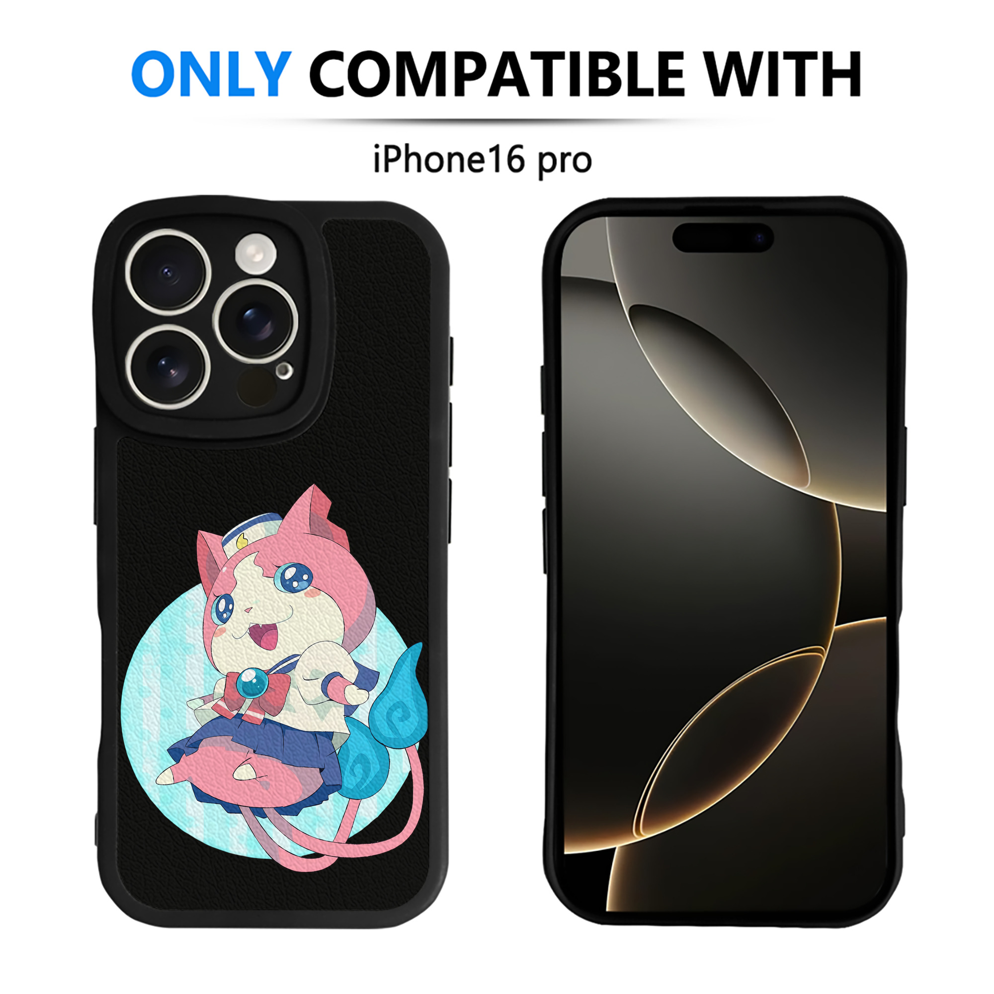 （画像用） 妖怪ウォッチ Yo-kai Watch 【iPhone 16シリーズ対応】シリコンスマホケース（レザー調） 材質：シリコン